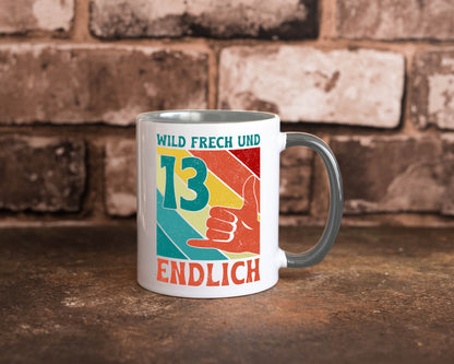 13. Geburtstag | 13 Jahre Wild und Frech Humor Geschenkidee Tasse