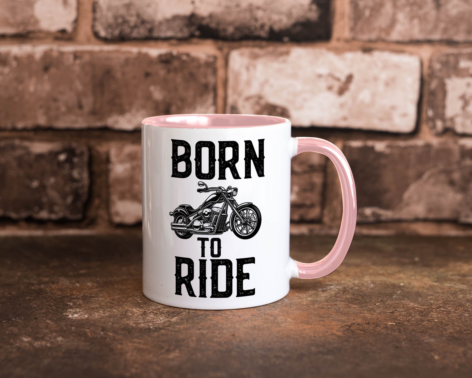 Born to ride | Biker Tasse Motorradfahrer Motorrad lustiger Spruch Geschenk