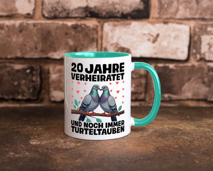 20 Jahre verheiratet | Turteltauben Ehe Ehepaar lustig Humor Geschenkidee