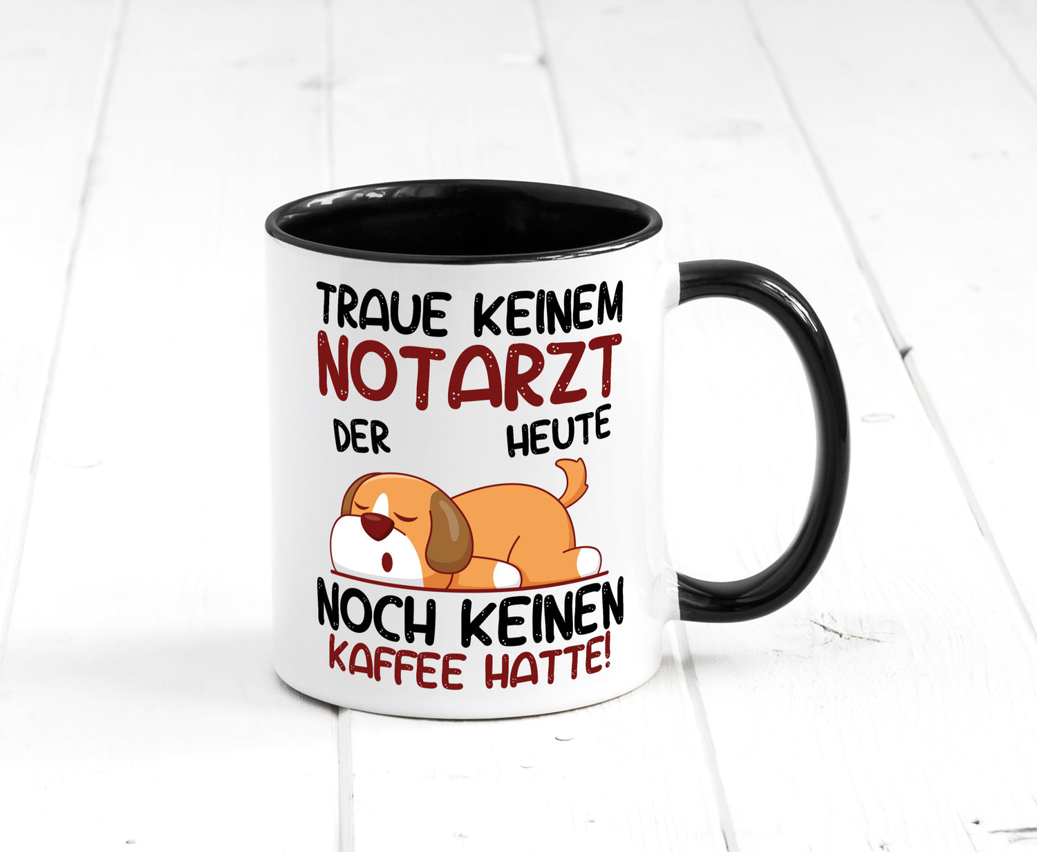 Traue keinem Notarzt | Arzt Geschenk Humor Geschenkidee lustiger Spruch Tasse