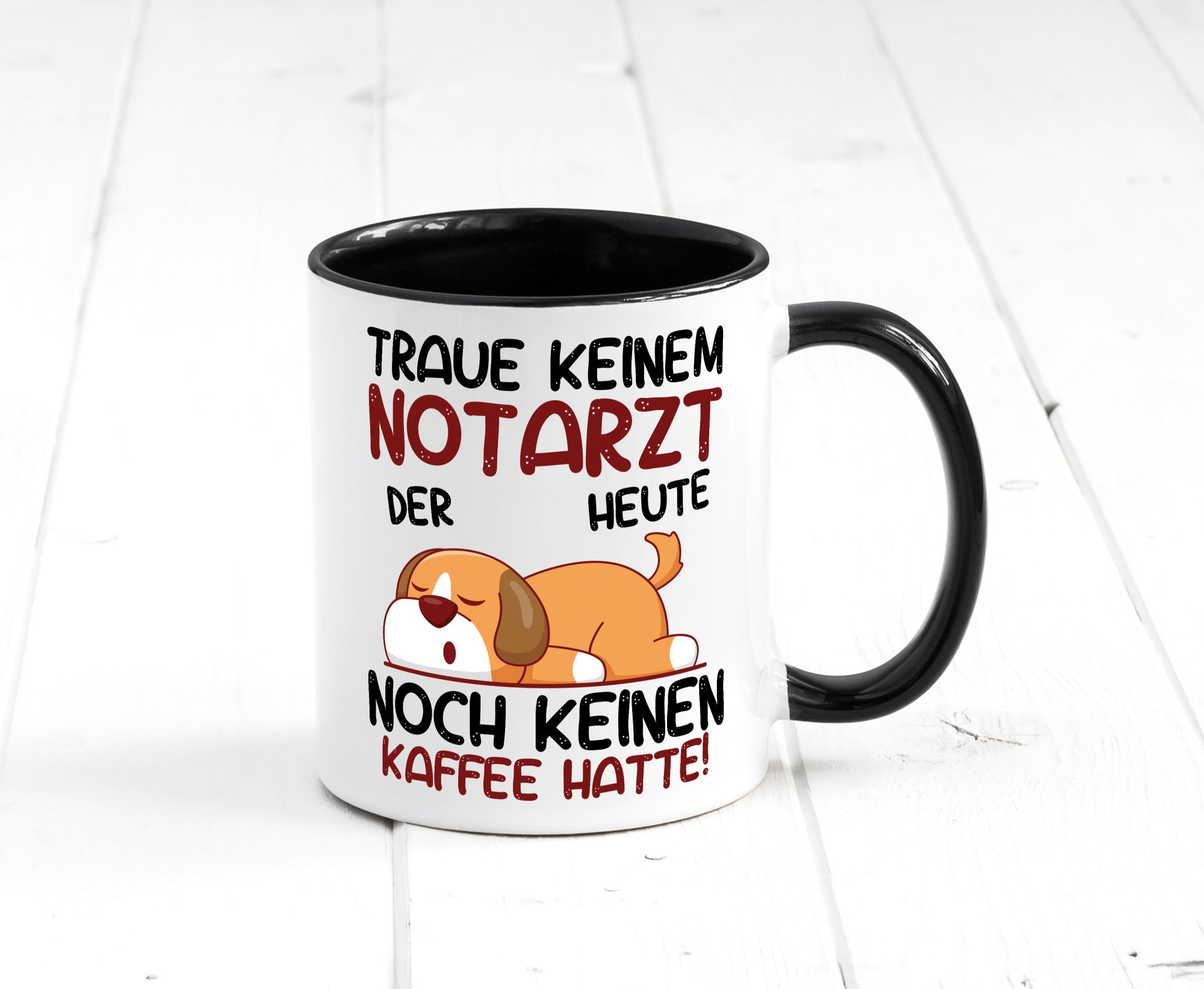 Traue keinem Notarzt | Arzt Geschenk Humor Geschenkidee lustiger Spruch Tasse