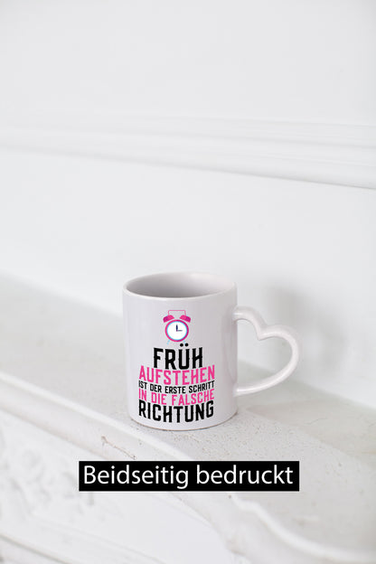 Früh aufstehen | Falsche Richtung Morgenmuffel Müdigkeit lustig Humor