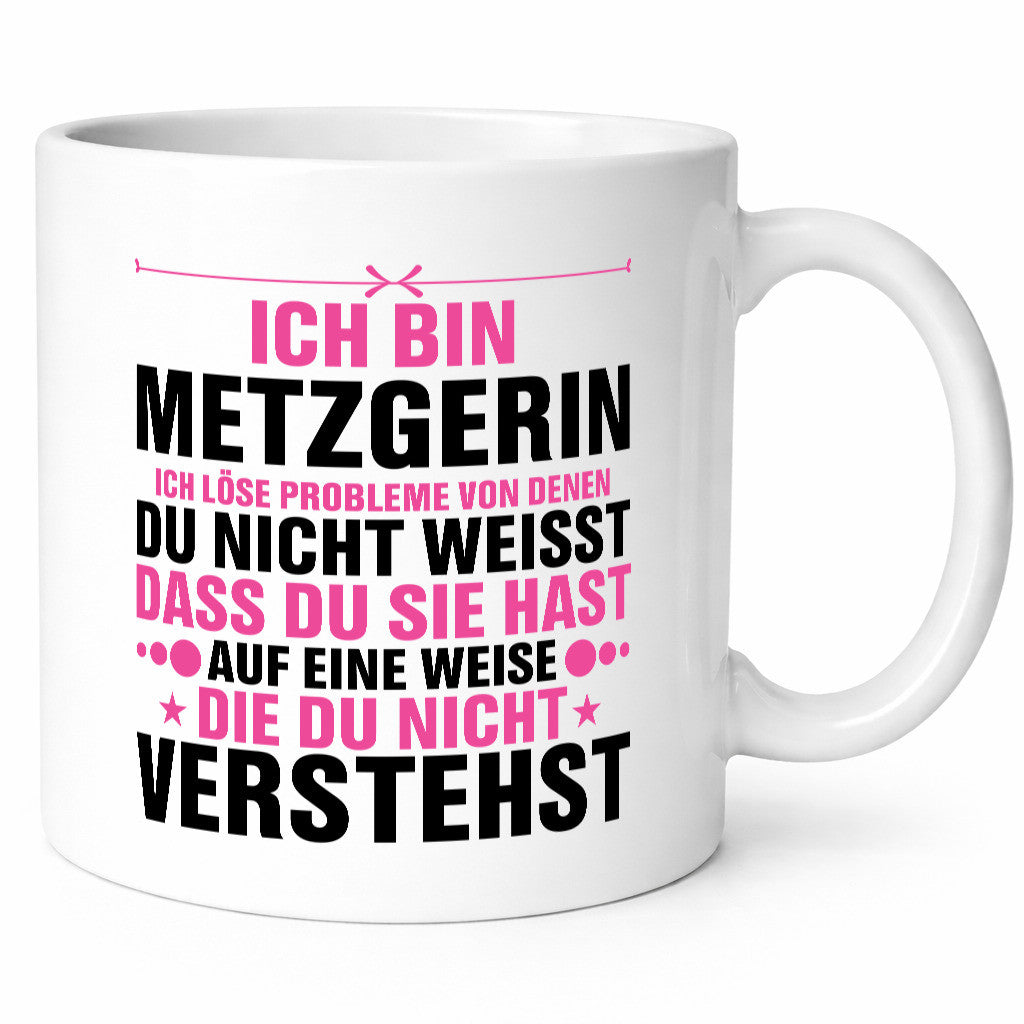 Löse Probleme: Metzgerin | Fleischerin v2 lustig Humor Geschenkidee Geschenk