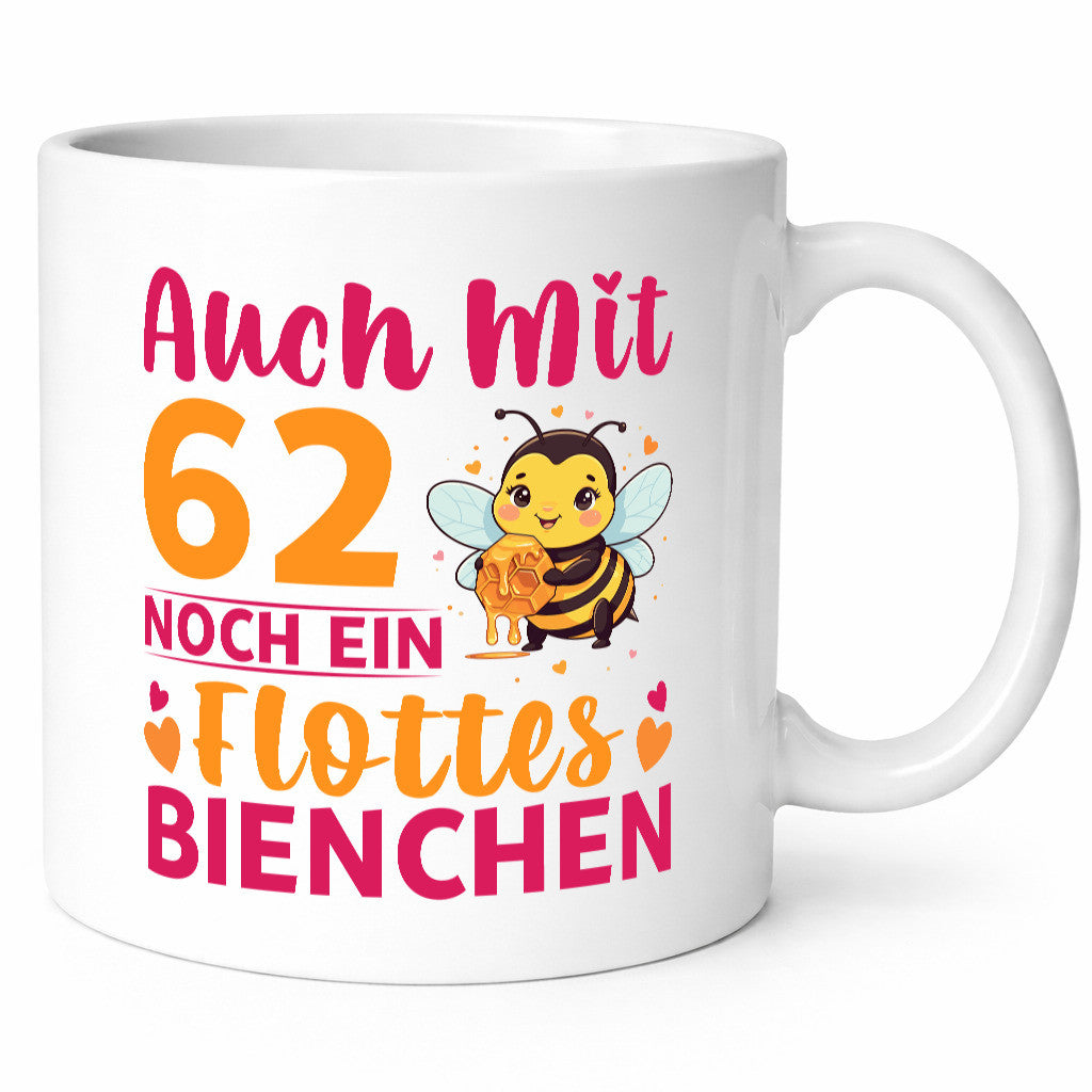 62. Geburtstag | Flottes Bienchen 62 Jahre lustiger Spruch Geschenk