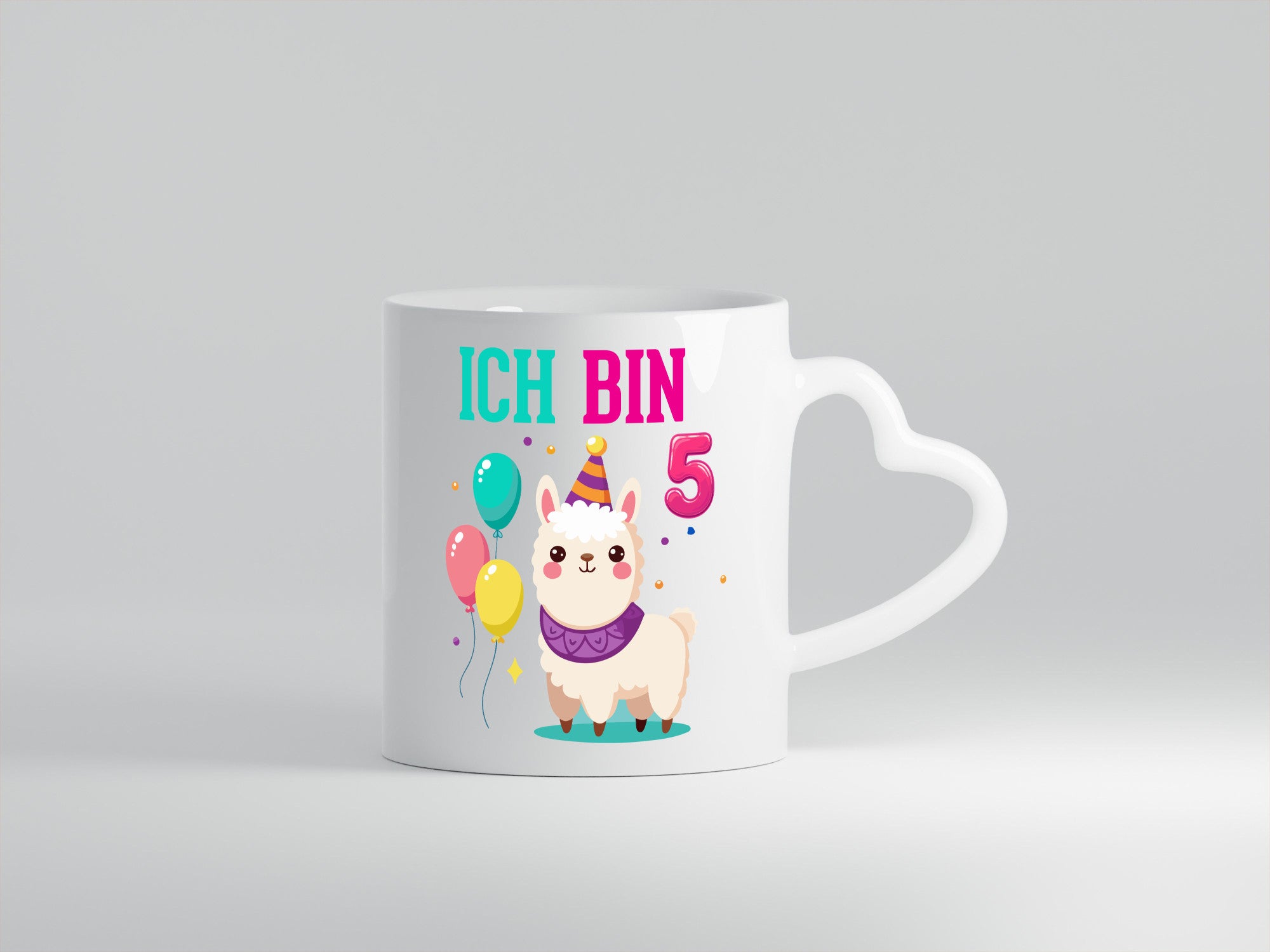 5. Geburtstag | 5 Jahre Lama Alpaka lustig Geschenkidee Geschenk Tasse