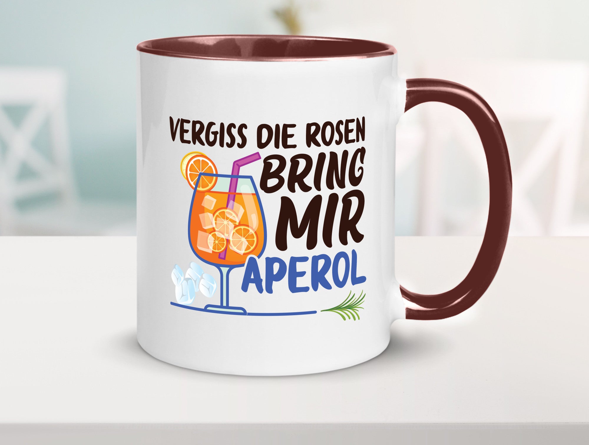 Bring mir Aperol | Rosen Paar Party Geschenkidee Humor Tasse