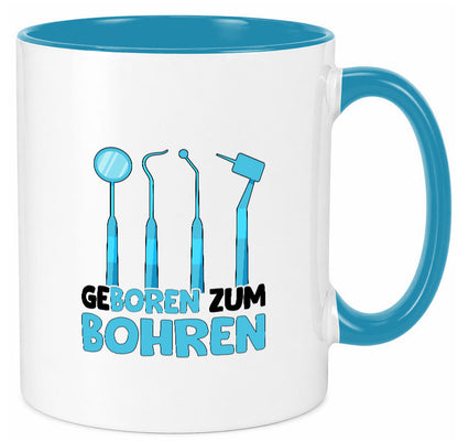 Geboren zum Bohren | Zahnarzthelferin Zahnarzt lustiger Spruch Geschenk Humor