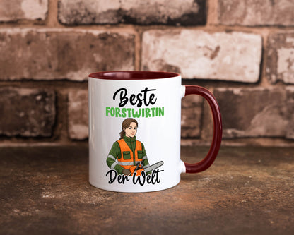 Beste Forstwirtin | Forst Wirtin v2 lustig Humor Geschenkidee Geschenk Tasse