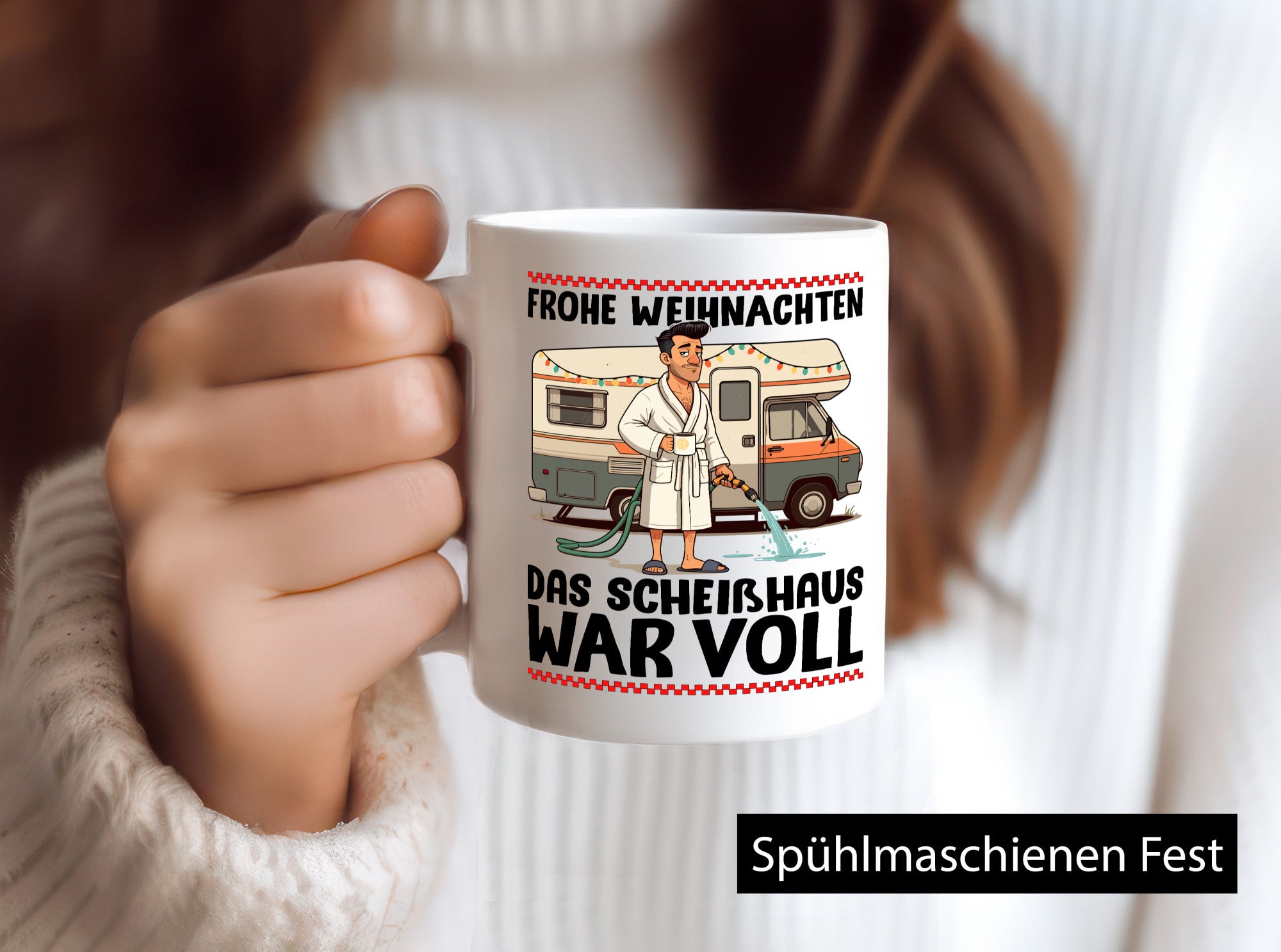 Frohe Weihnachten | Ugly Christmas Scheißhaus war voll Humor Geschenkidee Tasse