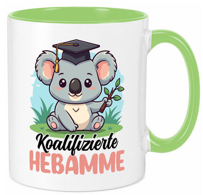 Koalifizierte Hebamme | Geburtshilfe Geschenkidee Humor Tasse