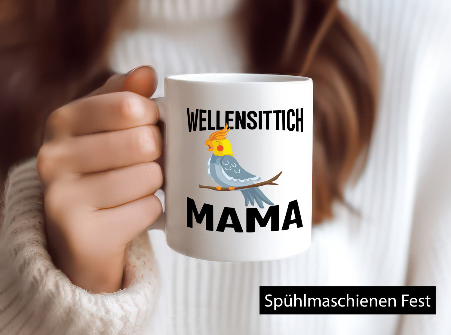 Wellensittich Mama | Vogel Muttertag Geschenk Familie Geschenkidee lustiger