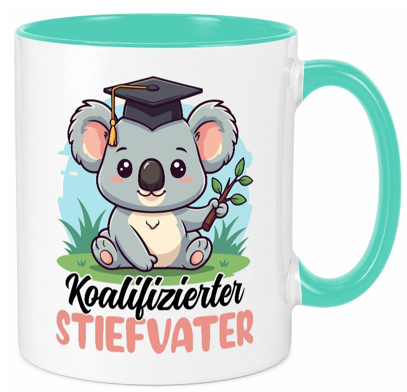 Koalifizierter Stiefvater | Stiefsohn Bester Humor Familie Geschenkidee Tasse