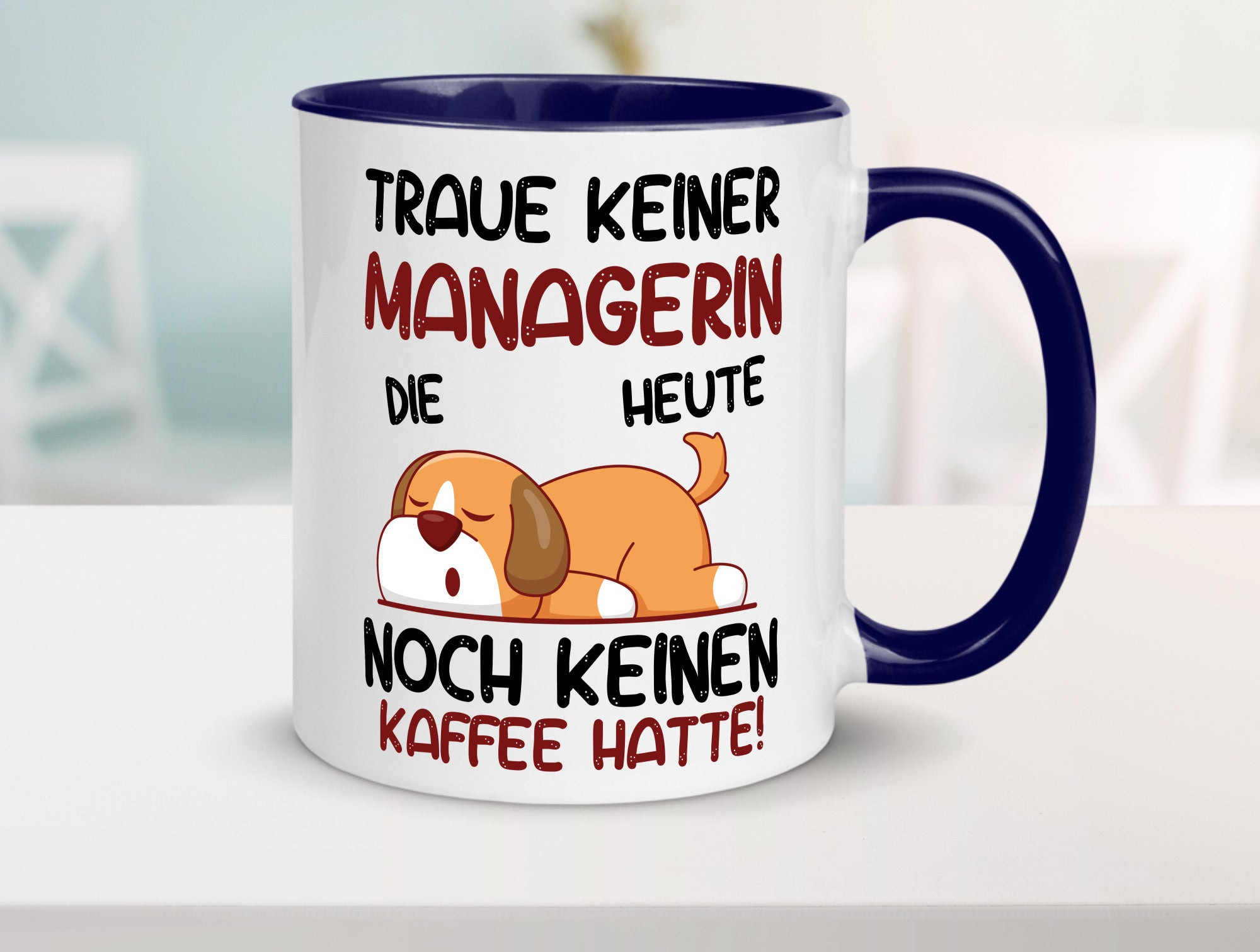 Traue keiner Managerin | Management lustiger Spruch Geschenk Humor Geschenkidee