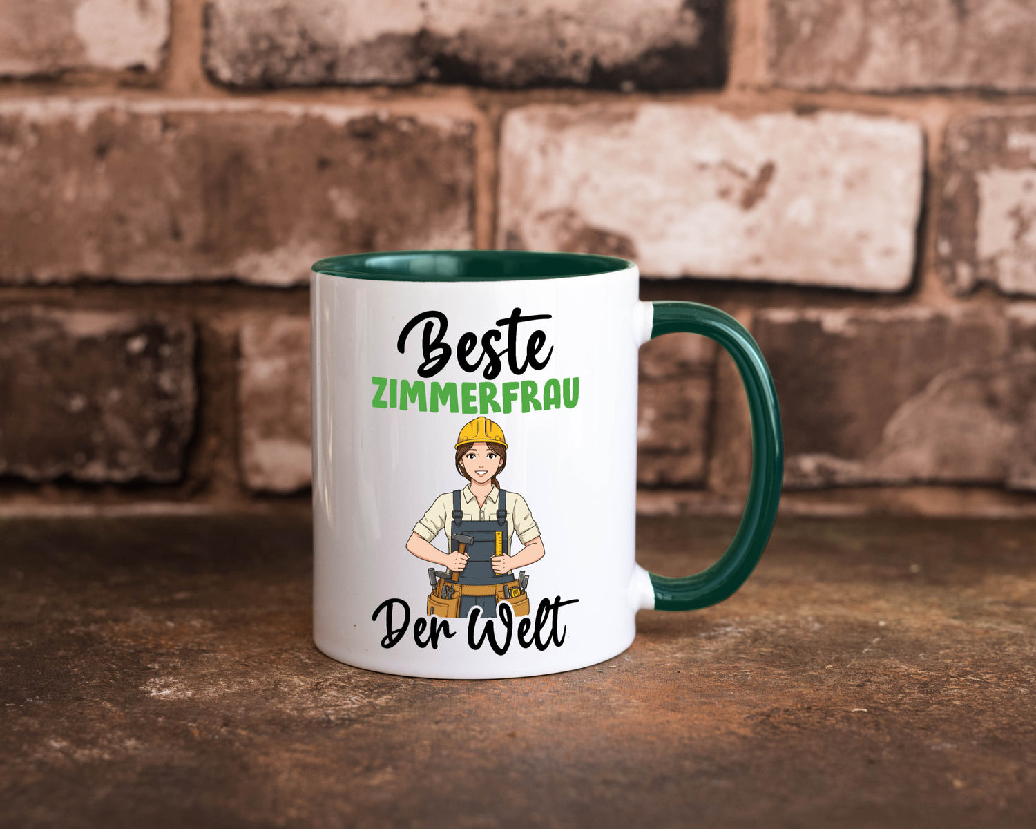 Beste Zimmerfrau| Holzbau | Handwerkerin v2 Geschenk Humor Geschenkidee