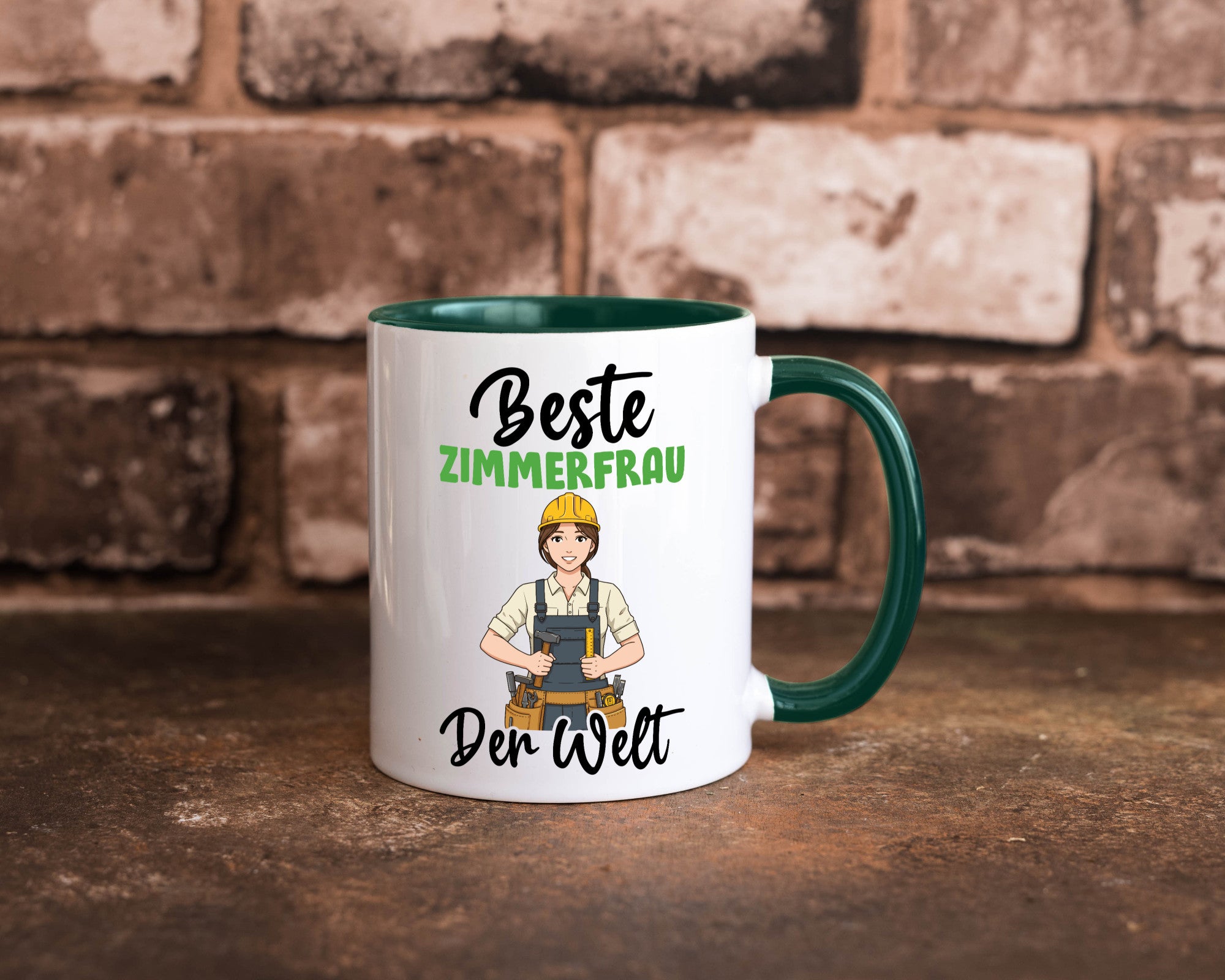 Beste Zimmerfrau| Holzbau | Handwerkerin v2 Geschenk Humor Geschenkidee