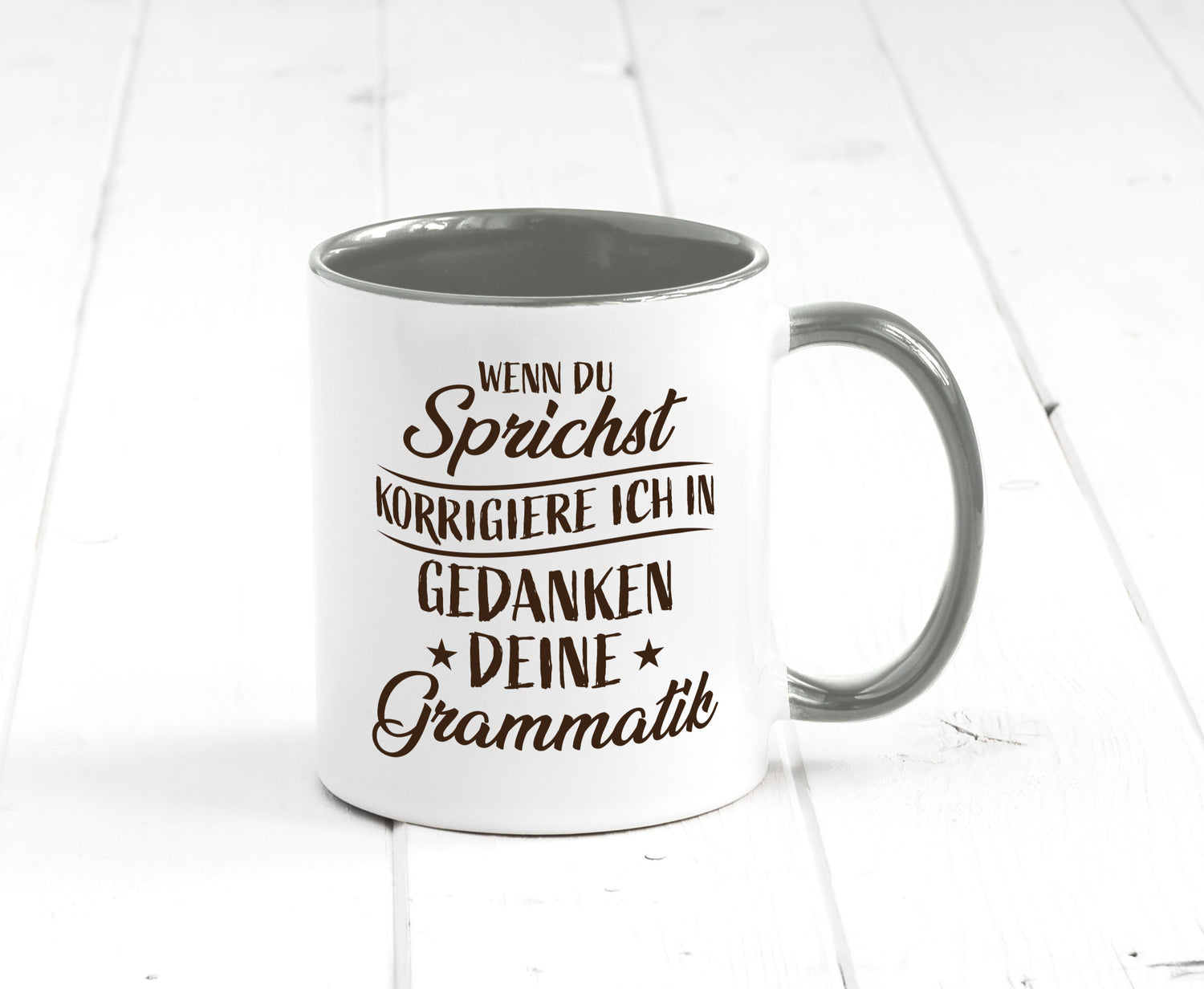 Grammatik korrigieren während du sprichst | Sterne lustig Humor Geschenkidee