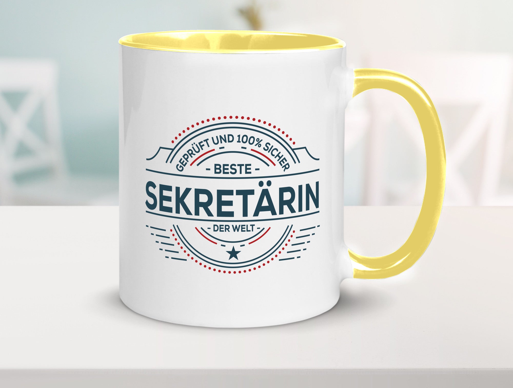 Geprüft und sicher: Sekretärin | Büro Geschenk Arbeit Kollegen lustiger Spruch