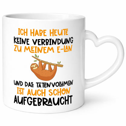 Tatenvolumen aufgebraucht | Spruch Humor Faultier Tierliebhaber Geschenkidee