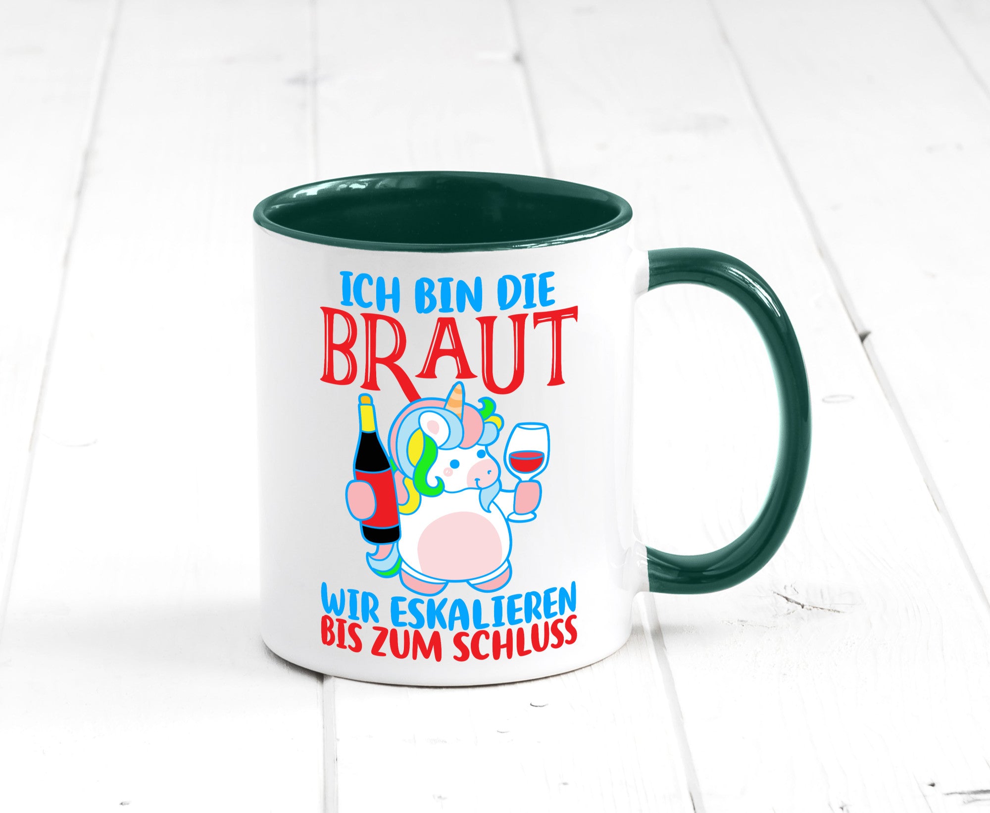 Junggesellinnenabschied | JGA Braut Einhorn Eskalation v2 lustig Humor