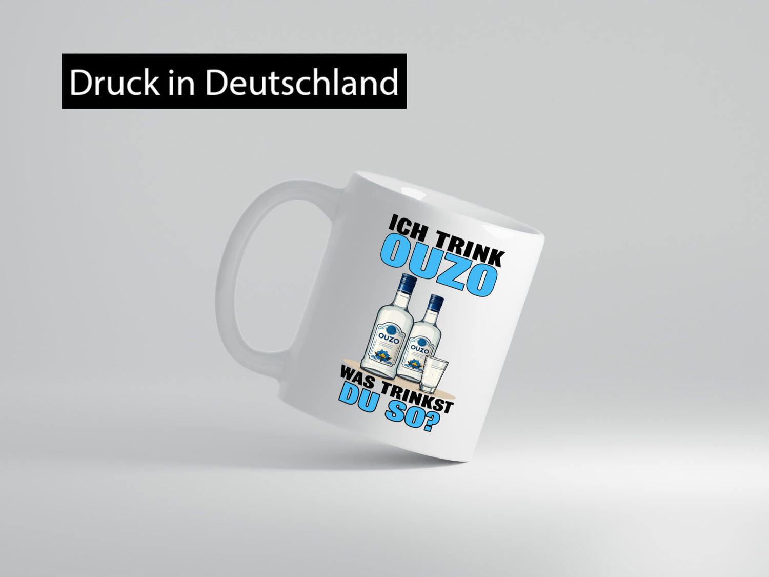 Ich trinke Ouzo was trinkst du so? Schnaps v2 lustig Humor Geschenkidee