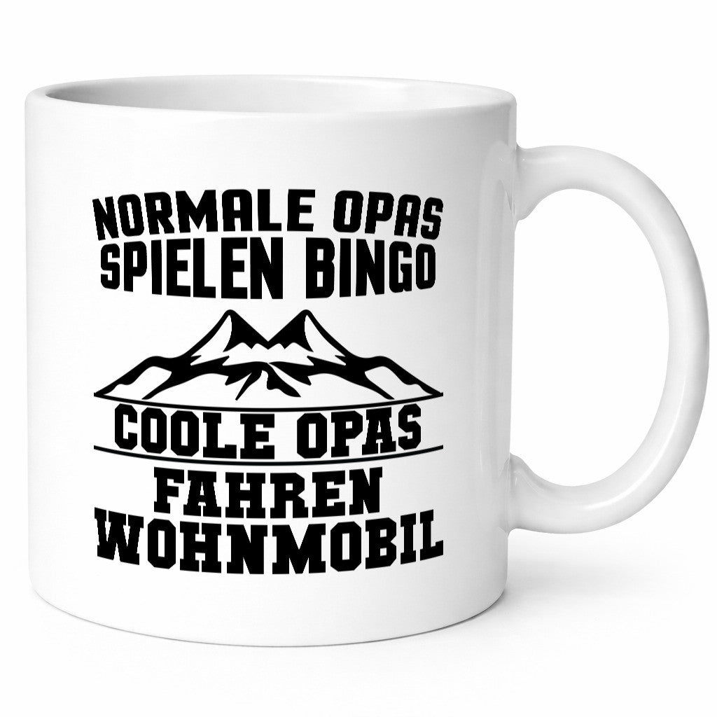 Opas spielen Bingo, coole fahren Wohnmobil | Berge Humor Familie Geschenkidee