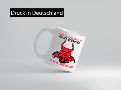 Als Gott die Geduld verteilt hat | Teufel Comic Ungeduldig lustig Humor