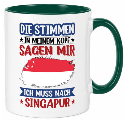 Singapur | Urlaub Stimmen in meinem Kopf Traumland v2 lustiger Spruch Geschenk