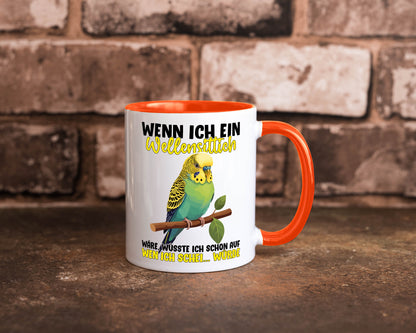 Wellensittich | Vogelbesitzer Humor Geschenkidee Tasse