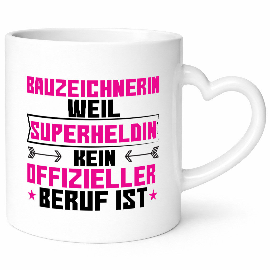 Superheldin Bauzeichnerin | Zeichnerin lustig Humor Geschenkidee Geschenk Tasse