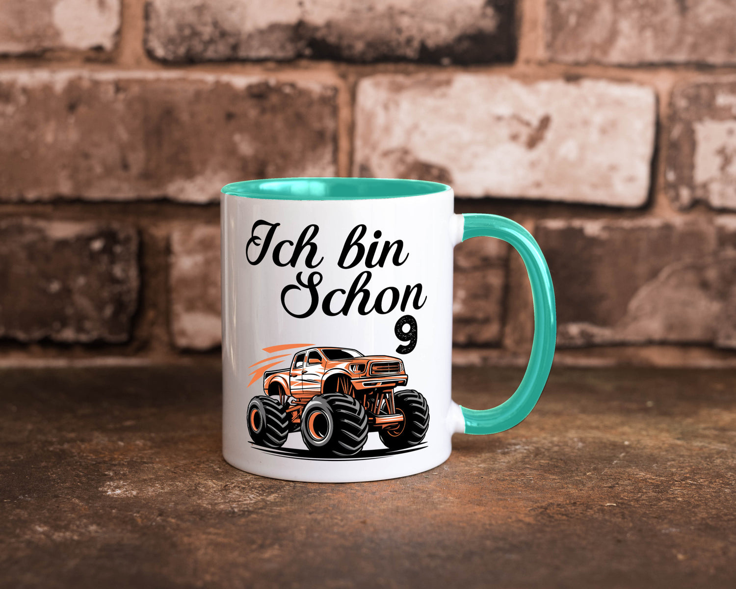 9. Geburtstag | Monster truck 9 Jahre lustiger Spruch Geschenk Geschenkidee