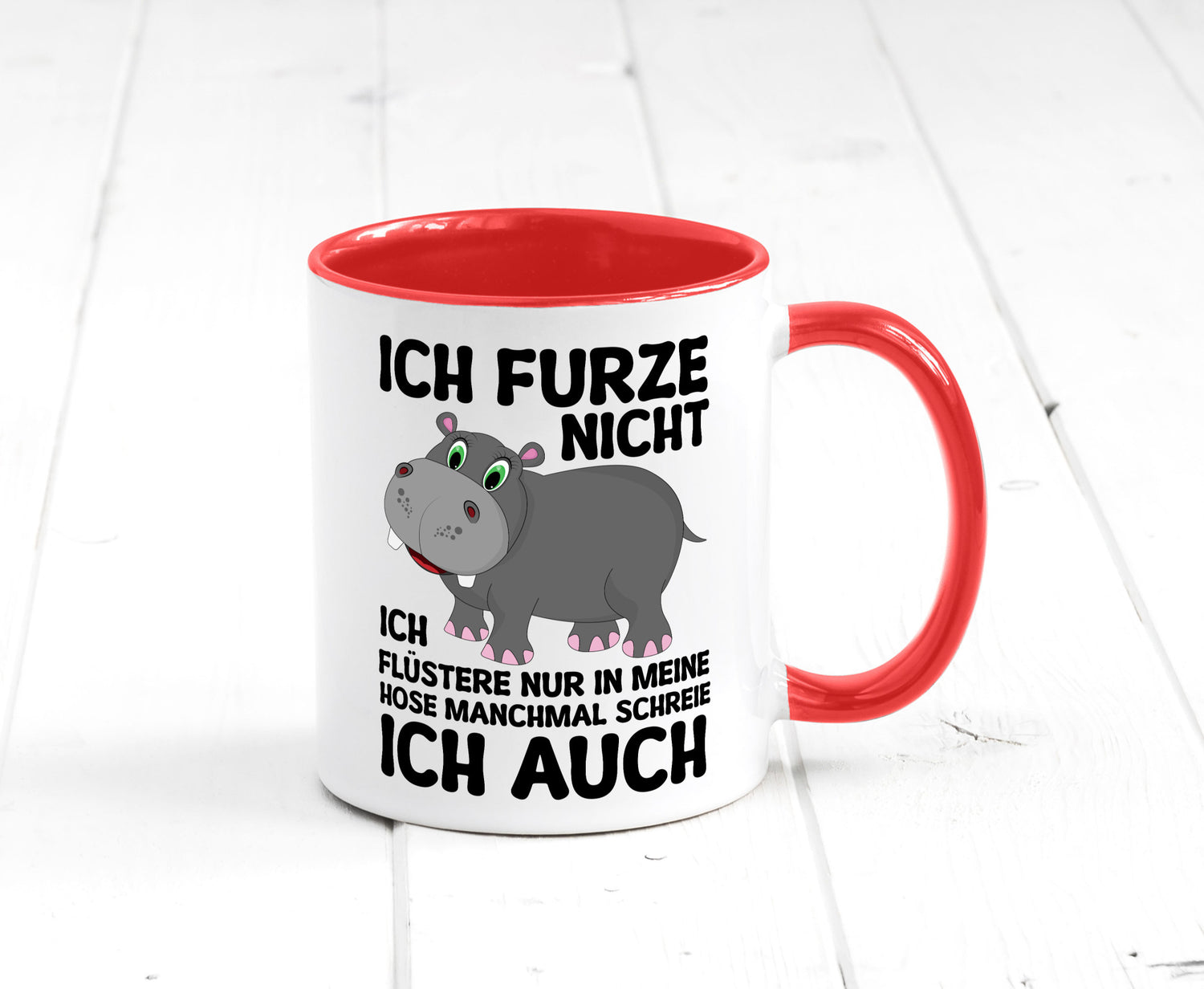 Ich furze nicht | furznilpferd v2 Humor Geschenkidee Tasse