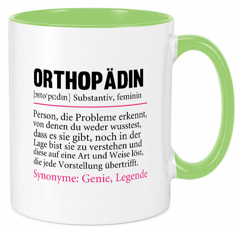 Orthopädin | Spruch Beruf Humor Orthopädie v2 Arbeit Kollegen Büro Geschenkidee