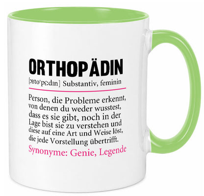 Orthopädin | Spruch Beruf Humor Orthopädie v2 Arbeit Kollegen Büro Geschenkidee