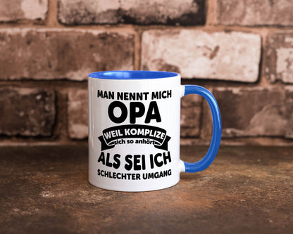 Nenn mich Opa, Komplize schlechter Umgang | Opa Witz Geschenk Familie