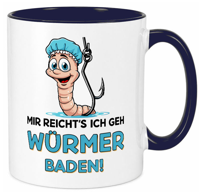 Mir reichts ich geh Würmer Baden | Angler Angeln Geschenk Humor Geschenkidee