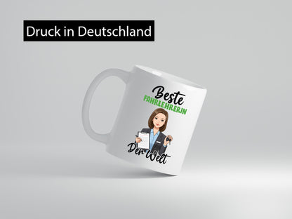 Beste Fahrlehrerin| Fahrschule v2 Geschenk Humor Geschenkidee lustiger Spruch