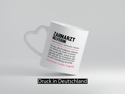 Zahnarzthelferin | Zahnmedizin Humor lustiger Spruch Geschenk Geschenkidee Tasse