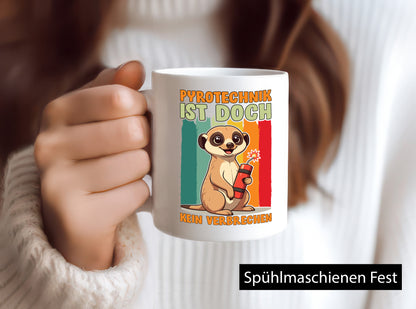 Pyrotechniker ist doch kein Verbrechen | Feuerwerk Geschenkidee Humor Tasse