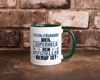 Superheld Sozialpädagoge | Pädagoge lustig Humor Geschenkidee Geschenk Tasse