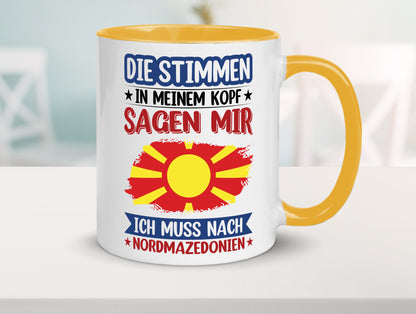 Nordmazedonien | Urlaub Stimmen in meinem Kopf Geschenk Humor Geschenkidee