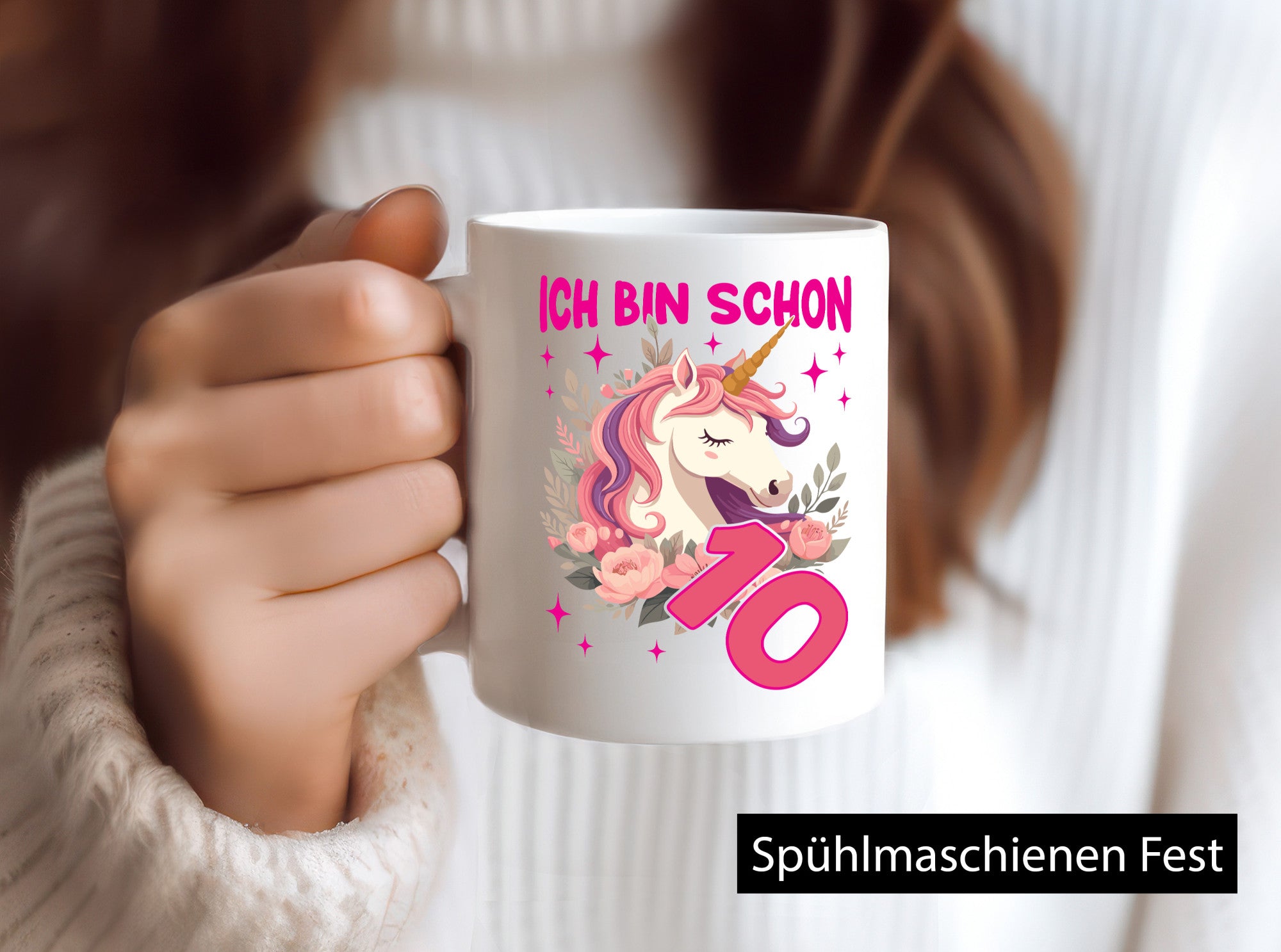 10. Geburtstag | 10 Jahre Einhorn Mädchen Geschenkidee Humor Tasse