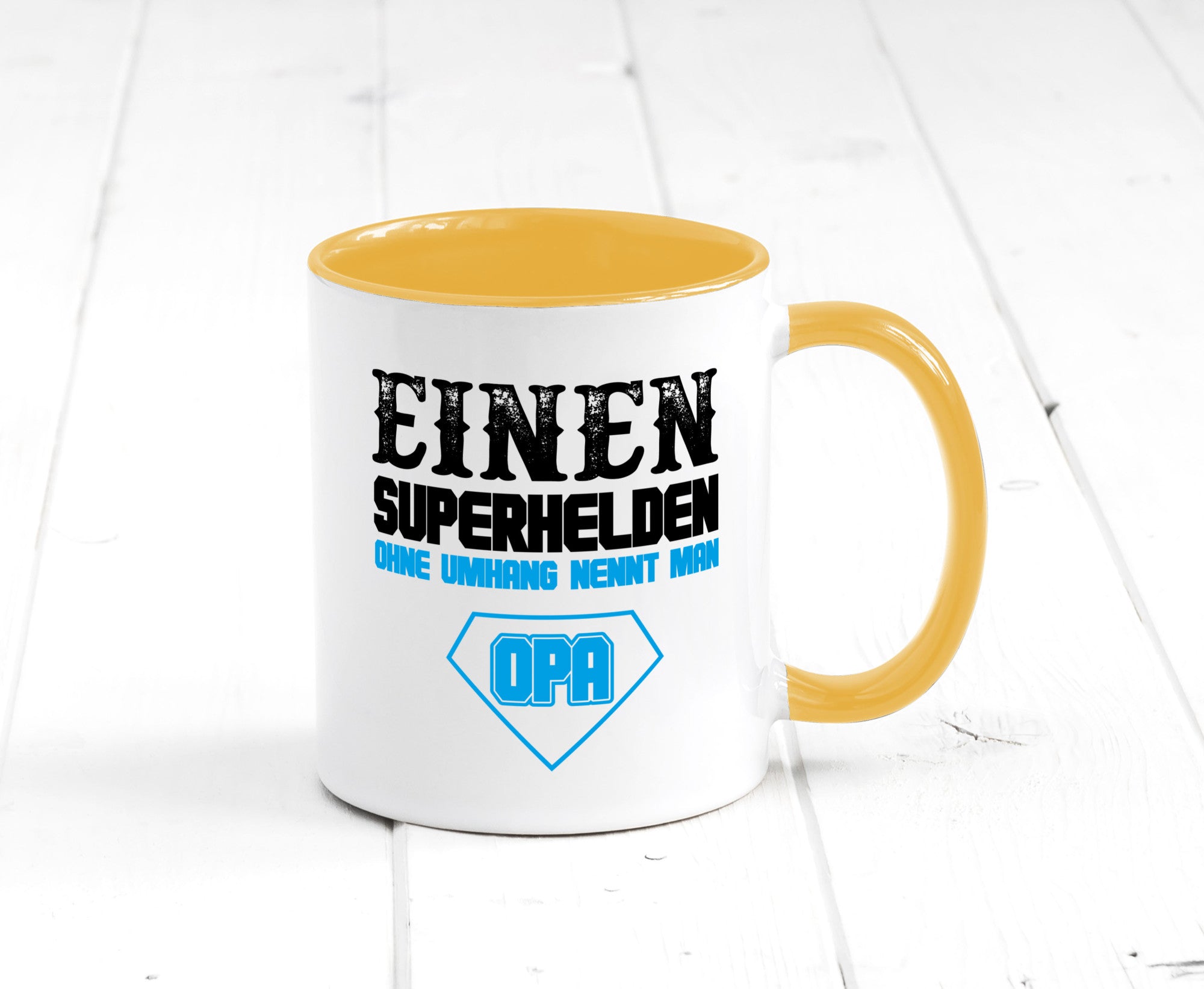 Superheld Opa Geschenk Familie Geschenkidee lustiger Spruch Tasse