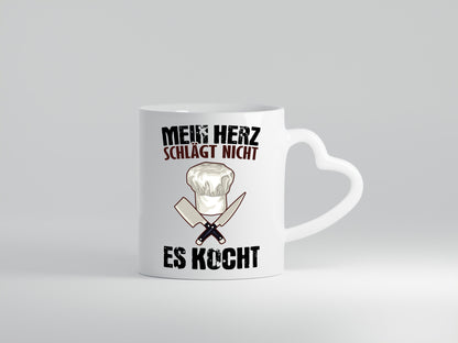 Mein Herz kocht Humor Geschenkidee Tasse