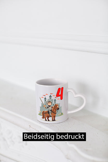 4. Geburtstag | 4 Jahre Ritter Junge Schloss Humor Geschenkidee Tasse