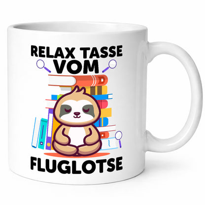 Relax Tasse: Fluglotse | Flugverkehr Flughafen lustiger Spruch Geschenk Humor