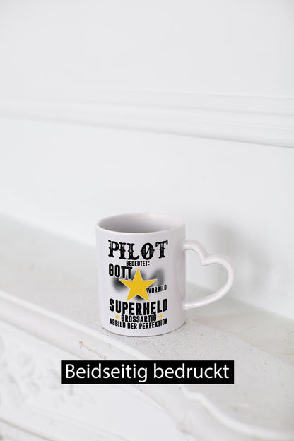 Bedeutung von Pilot | Flugzeug Piloten lustig Humor Geschenkidee Geschenk Tasse