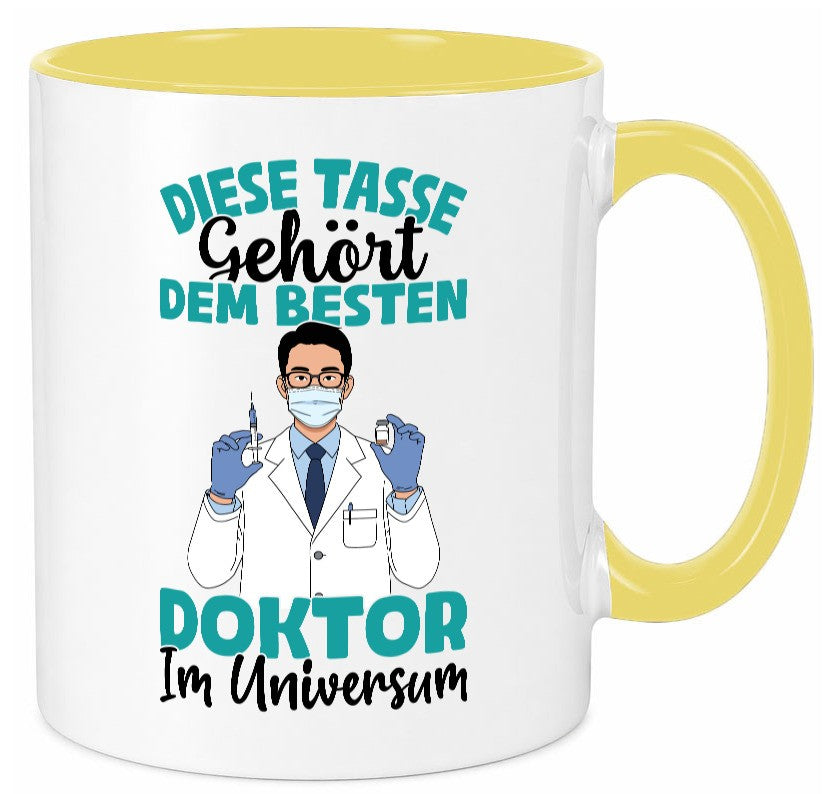 Im Universum: Doktor | Doktorand Doktortitel Geschenk Humor Geschenkidee Tasse