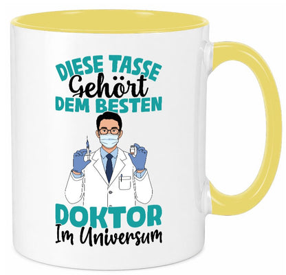 Im Universum: Doktor | Doktorand Doktortitel Geschenk Humor Geschenkidee Tasse