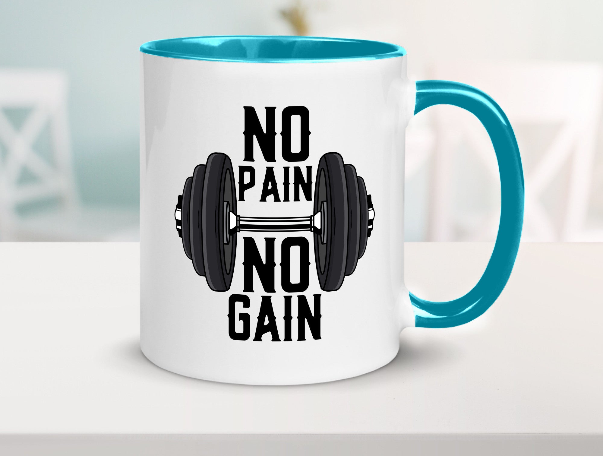 No Pain Gain | Training Motivation Fitness Pumpen lustig Humor Geschenkidee
