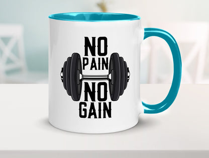 No Pain Gain | Training Motivation Fitness Pumpen lustig Humor Geschenkidee